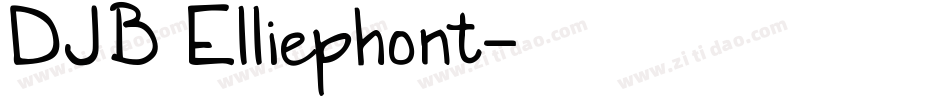 DJB Elliephont字体转换